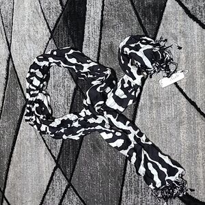 Charming Charlie Zebra Print Scarf